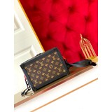 m55700壓花黑色44478老花 鏈條soft trunk 手袋