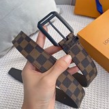  男士經典頂級休閒腰帶 寬度35毫米 品牌專用帆布搭配小牛皮底 全新開