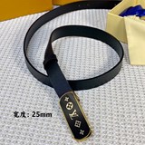 l0uis vuitt0n 女士原單腰帶 寬度25毫米 雙面小牛皮平紋