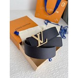 l0uis vuitt0n （lv）男士專櫃品質掌紋腰帶 寬度40毫米