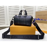 2023新款1比1：【keepall xs手袋 】m57803  黑色（克標）男