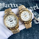 新款勞力士-情侶日志系列男女款，男直徑41mm，36mm 女直徑30mm