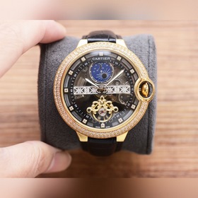 藍氣球系列 精緻百搭【最新】：卡地亞多功能設計【類型】：精品男士腕表【表帶