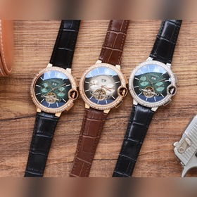 藍氣球系列 精緻百搭【最新】：卡地亞多功能設計【類型】：精品男士腕表【表帶