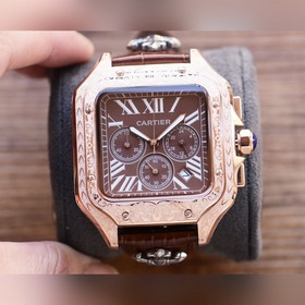 方形精品！【最新】：卡地亞多功能設計獨家首發【類型】：精品男士腕表【表帶】