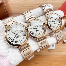 台灣廠出品三碼合一 尺寸33mm 36mm 42mm，Cartier 卡地亞藍氣