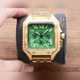 方形精品！【最新】：卡地亞多功能設計獨家首發【類型】：精品男士腕表【表帶】