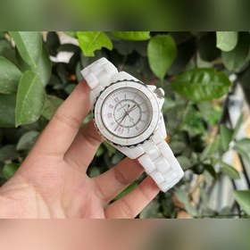 新款少女心【粉紅圈粉字石英款】 CHANELJ12新款粉紅圈粉字無曆石英款