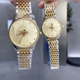 古 馳Gucci新品蜜蜂！情侶對表38mm30mm原單品質 最超高性價！G Ti