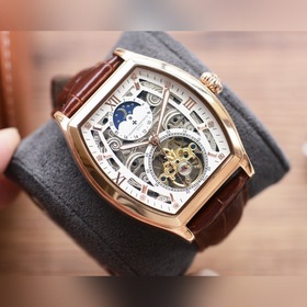 酒桶新品 震撼上市【最新】：江詩丹頓镂空設計【類型】：精品男士腕表【表帶】