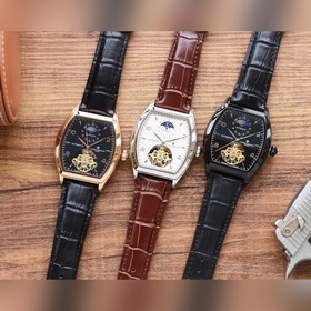 酒桶新品 震撼上市【最新】：江詩丹頓大飛輪設計【類型】：精品男士腕表【表帶