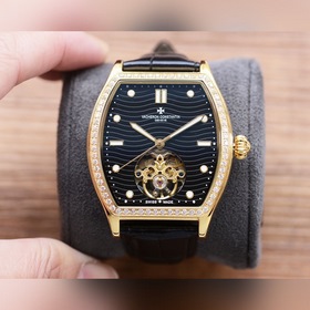 酒桶新品 震撼上市【最新】：江詩丹頓大飛輪設計【類型】：精品男士腕表【表帶