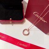 Cartier 卡地亞 Trinity系列 三色金三環項鍊 經典耐看 百搭 精選