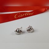 Cartier 卡地亞豹耳釘 經典貴族範兒、奢華滿鑽撫媚豹子設計 搭配祖母綠豹眼