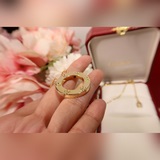 無鑽 卡地亞 光面 無鑽版 大餅項鍊 雙面可佩戴 Cartier 卡地亞……LO