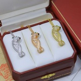 Cartier 卡地亞奢華豹身滿鑽項鍊！優雅高貴 經典貴族範兒、奢華滿鑽豹頭設計