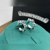 潮牌 Chrome hearts 克羅心十字架耳圈