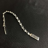 新款 克羅心滾石舌頭mini手鍊，正品複刻，925純銀，超級重工的一款，純手工工