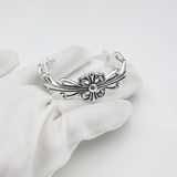 chrome hearts 克羅心 十字架花紋活口手镯