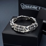 Chrome hearts 克羅心潮牌十字軍花 男女手鍊，長20厘米重約83克