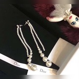 Dior迪奧 秋冬必備 經典 長款珍珠流蘇 爆款 耳釘 特别美明星紅人同款高端大