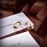 dior  迪奧  新款 金色字母DIOR滴油耳釘. 一緻專櫃品質，黃酮