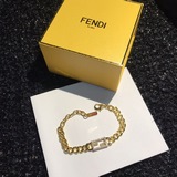 【Fendi】芬迪 F手鍊  高端定制  爆款新款 左右不對稱顔色耳釘  華麗登