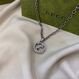 Gucci古馳雙G Interlocking 複古大号項鍊 尺寸：55cm