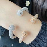V金鍍咪金  高級精工版  伯爵滿鑽大球手镯，自由搭配多彩POSSESSION勾
