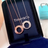 【代購級别】Tiffany 蒂芙尼 T two系列 圓圈 滿鑽 雙T項鍊 精選原