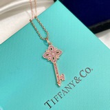 Tiffany 蒂芙尼 T家鑰匙520情人節限定 項鍊 高端925純銀鑲嵌 采用