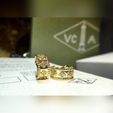 專櫃版本925純銀針 高大上真實細節呈現vca[愛心]萬花筒 耳扣耳環 ！原版扣