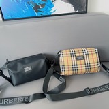 Burberry 巴寶莉單肩斜挎包 經典Logo搭配原廠工藝材質 休閑百搭斜挎
