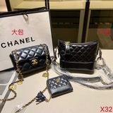 組合上新【全新系列組合x32】香奈兒cf+小香流浪包+小香錢包【尺寸】cf