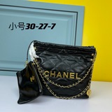 chanel新款小香風走秀款子母包進口頭成油蠟牛皮鍊條購物袋大容量單肩腋下托特包