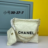 chanel新款小香風走秀款子母包進口頭成油蠟牛皮鍊條購物袋大容量單肩腋下托特包