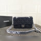 專新櫃款 牛仔cf包 Chanel/香奈兒鍊斜條挎包 十幾年經驗師加傅工完成 頂