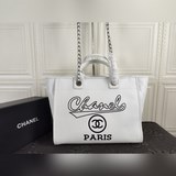 chanel香奈兒2023新款大容量女士時尚手提斜挎托特包洋氣，印花獨特顯！大方