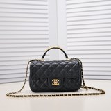 chanel  22b最新mini cf handle 五金點綴手提 新as24