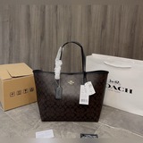 蔻馳COACH代工廠最新購物袋 出貨 頂級品質亮澤五金LOGO 炒雞火實用的款式