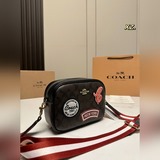 (配盒)size：20×14Coach 蔻馳新款Jamie相機包滑雪系列