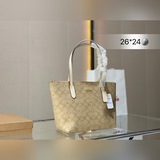 COACH蔻馳女士托特包手提單肩包購物袋媽咪包送禮物 26*24cm
