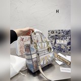 折疊禮盒包裝Dior Lady D-Lite刺繡包明星同款刺繡戴妃配斜挎帶