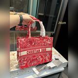 （折疊禮盒)迪奧原版2023tote購物袋 Dior.迪奧購物袋代購級刺繡購物