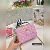 送絲巾 禮盒包裝Dior 迪奧 Caro 盒子包相機包實用性非常好 任何風格