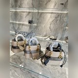 dior草編手提單肩包25cm