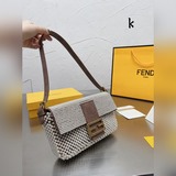 vintage中古fendi老花腋下包抒忭目芬迪fendi來了來了帶着f