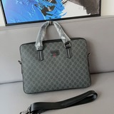 gucci 古奇gg印花公文包 男士休閑手提包電腦包 采用精湛鑲嵌細工，經典百
