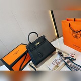 荔枝紋牛皮  配送愛馬仕挂件 hermès kelly凱莉包獨家經典火爆出貨 純