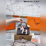 原單牛皮 hermes mini kelly 牛皮鳄魚紋 愛馬仕凱莉包herm